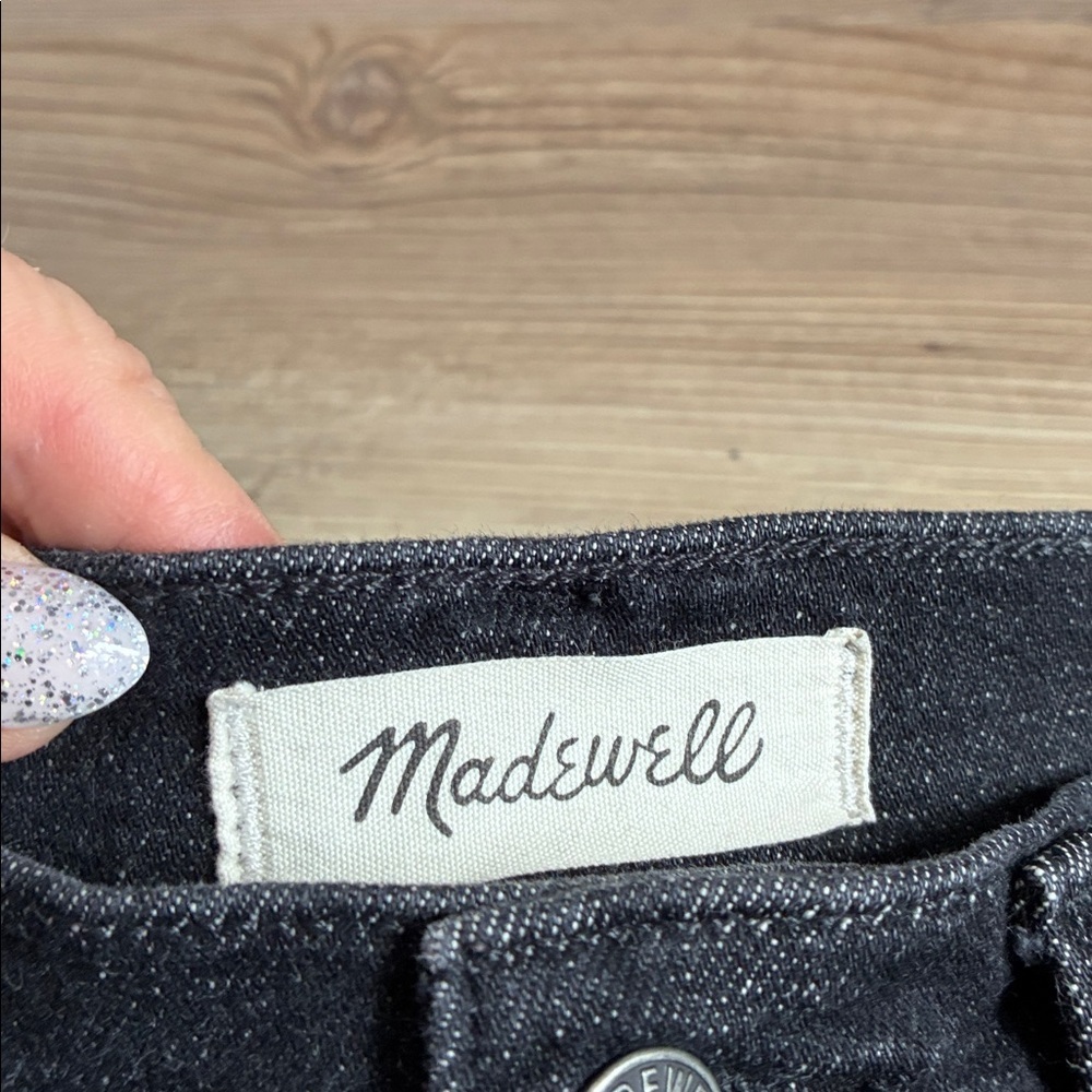 Madewell The Mom Jean Black Stretch denim Women’s Size 28 Straight tapered leg - Picture 7 of 13